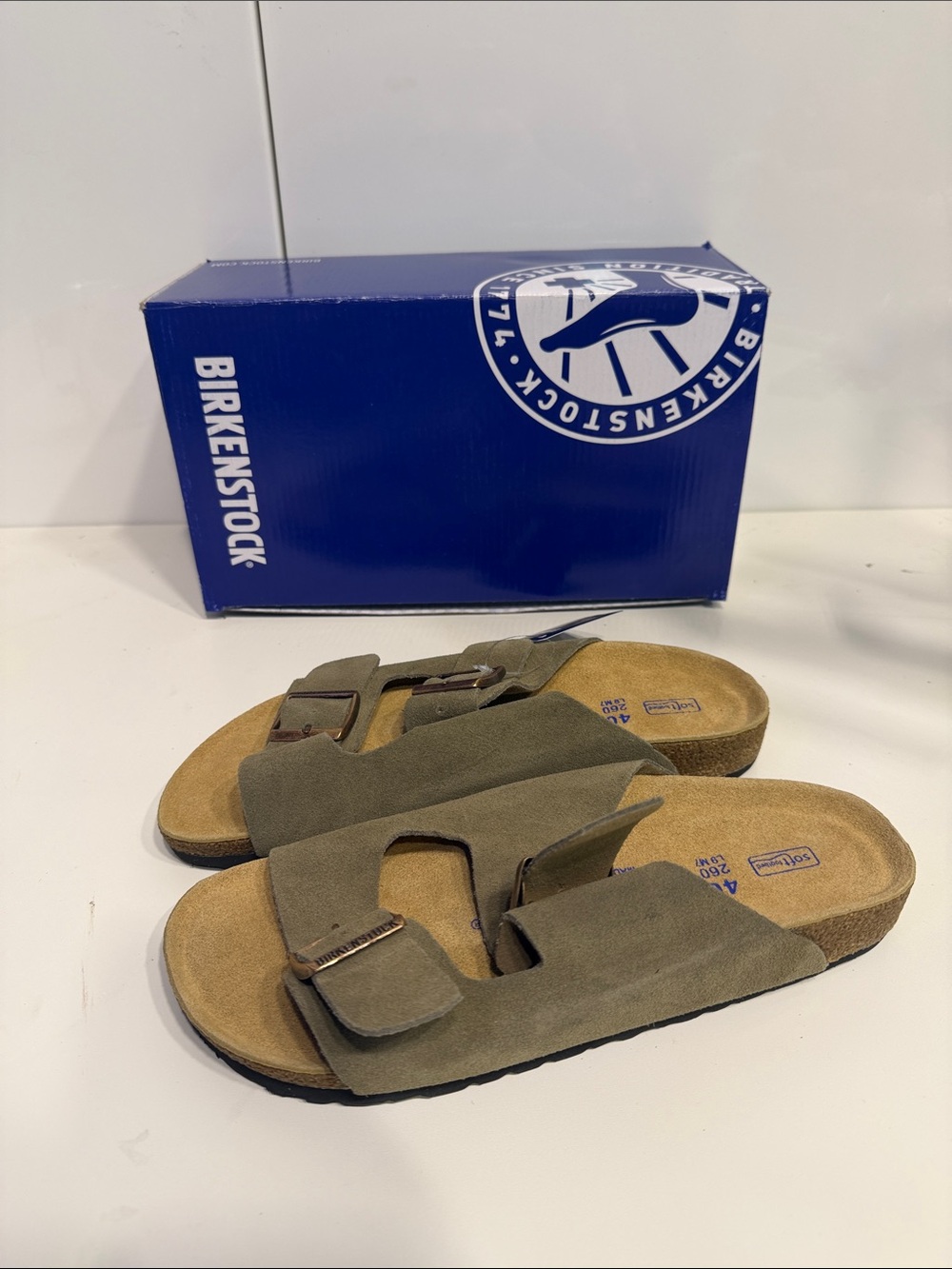 New Birkenstock Arizona Suede Sandals 9-9.5